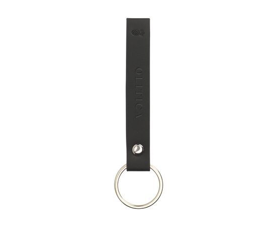 Vegan Pineapple Leather Keyring sleutelhanger Zwart -  128698