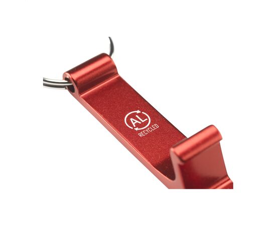 Alu Opener Phone Stand GRS Recycled Schlüsselanhänger Rot -  292960