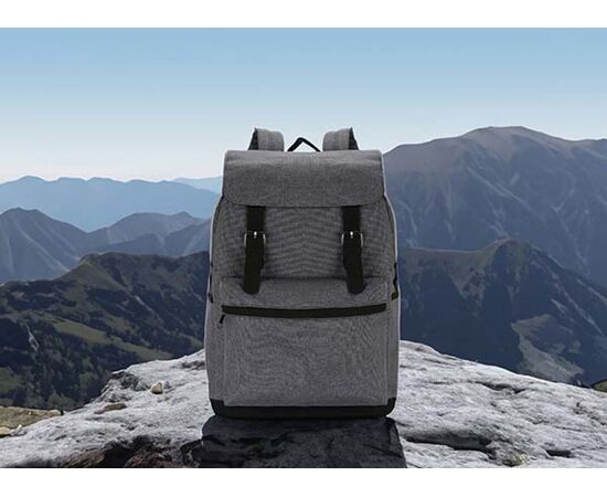 Laptop rugtas met magnetische gesp PVC-vrij Grijs - XD Collection P706.142