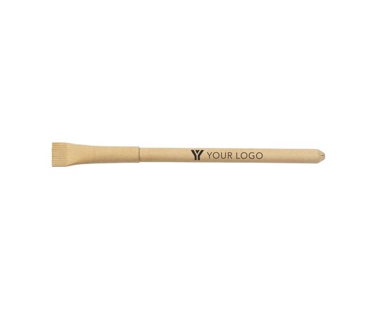 Stylo bille en carton recyclé Madalena Brun -  8989.011