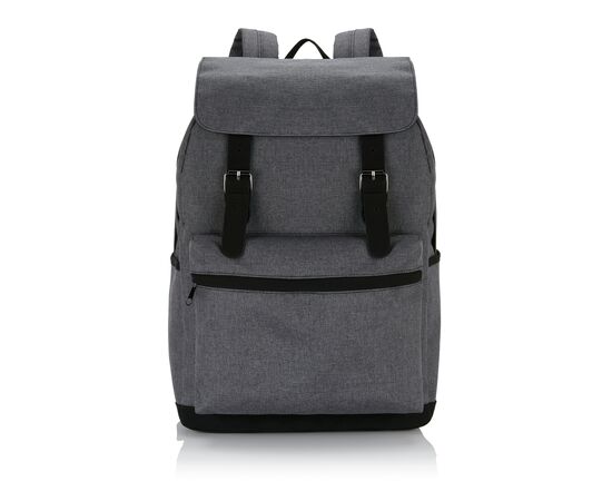 Laptop rugtas met magnetische gesp PVC-vrij Grijs - XD Collection P706.142