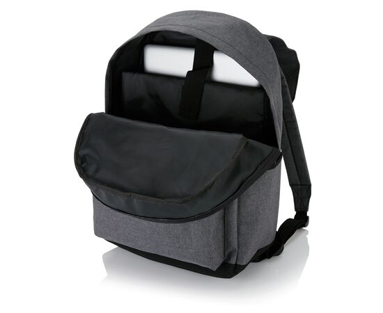 Laptop rugtas met magnetische gesp PVC-vrij Grijs - XD Collection P706.142