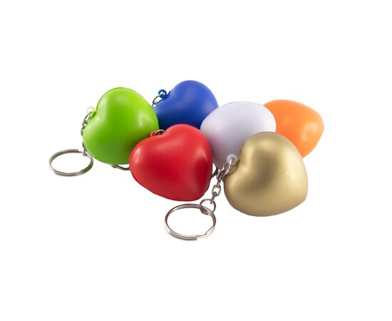 Schlüsselanhänger mit Anti Stress Herz Weiß - MultiGift NoStress 980406