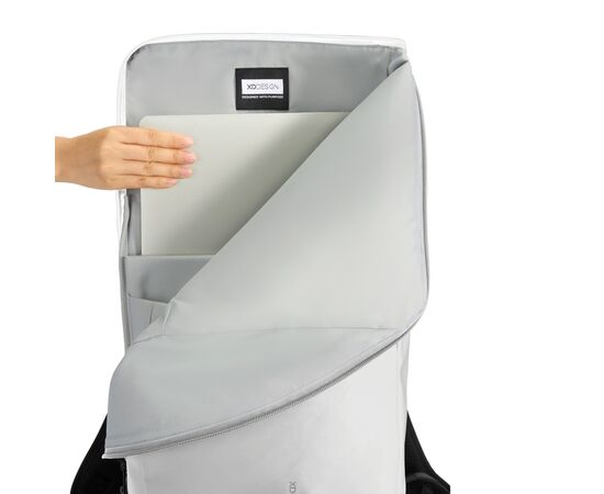 Urban waterbestendige flap-top rugzak Gebroken wit, Zwart - XD Design P706.2613