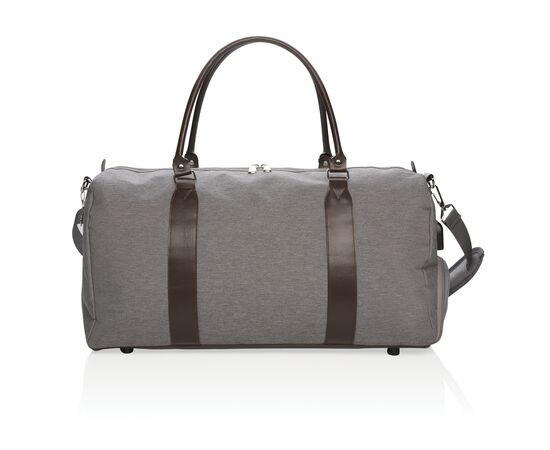 Sac weekend avec port USB A Gris - XD Collection P707.052
