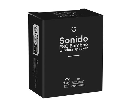 Sonido 5W Bamboo Wireless Speaker draadloze speaker Bamboe -  102344