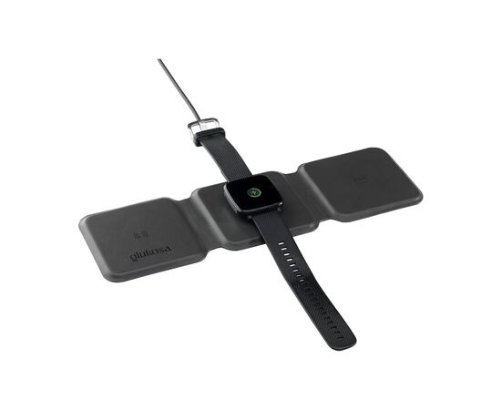 TriCharge Recycled PU Wireless Charger chargeur Black -  103898