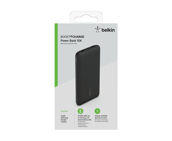 Belkin BoostCharge Powerbank 10K Zwart - Belkin 249598
