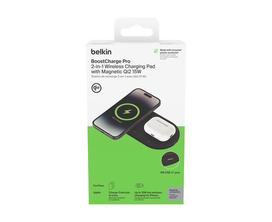 Belkin BoostCharge Pro 2-in-1 Pad EU Schwarz - Belkin 250098