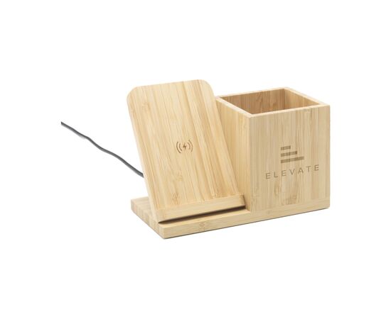 Bamboo Boss 15W support de charge/porte-stylo Bambou -  689544