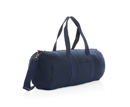 Sac de sport en toile recyclée et non teintée Impact AWARE™ Bleu foncé - XD Collection P707.195