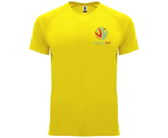 Bahrain sportshirt met korte mouwen voor heren Geel - Roly R04071B1