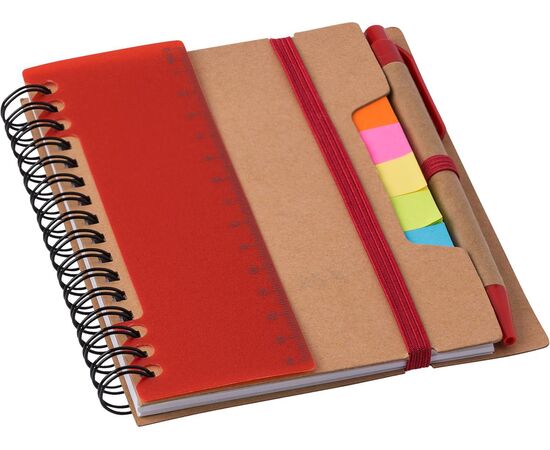 Recycled papieren notitieboek Angela Blauw -  9182.005