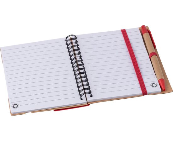 Recycled papieren notitieboek Angela Blauw -  9182.005