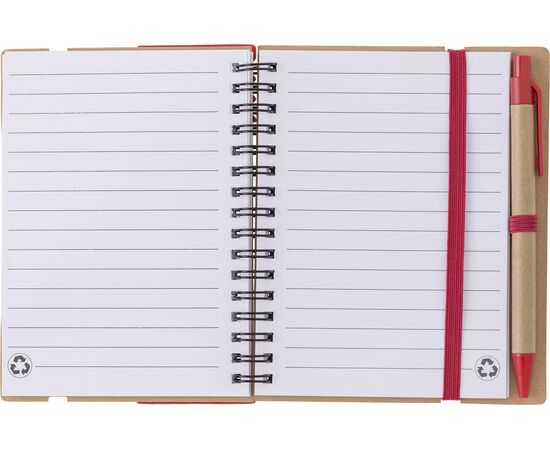 Recycled papieren notitieboek Angela Blauw -  9182.005