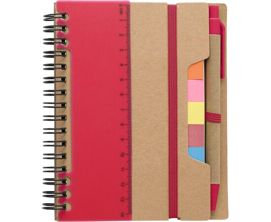 Recycled papieren notitieboek Angela Blauw -  9182.005