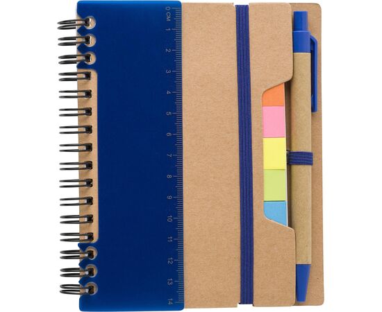 Recycled papieren notitieboek Angela Blauw -  9182.005