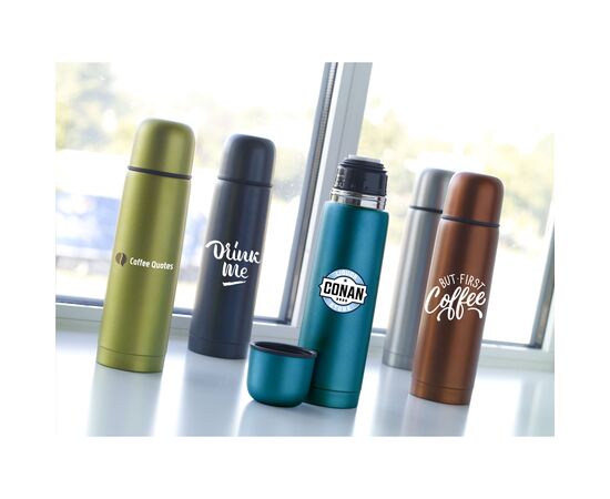 Frosted Bottle 500 ml thermosfles Zilver -  684601