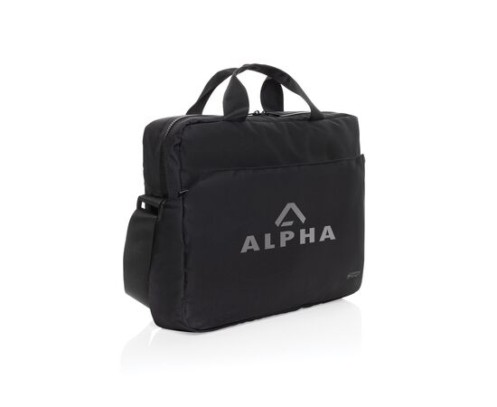 Swiss Peak Aware™ RPET Essential 15,6 inch laptop tas Zwart - Swiss Peak P732.2301