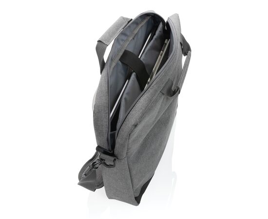 Trend 15” laptop tas PVC-vrij Grijs, Zwart - XD Collection P732.342