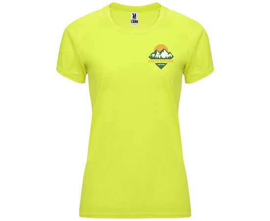 Bahrain sportshirt met korte mouwen voor dames Fluor yellow - Roly R04081C1