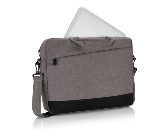 Trend 15” laptop tas PVC-vrij Grijs, Zwart - XD Collection P732.342