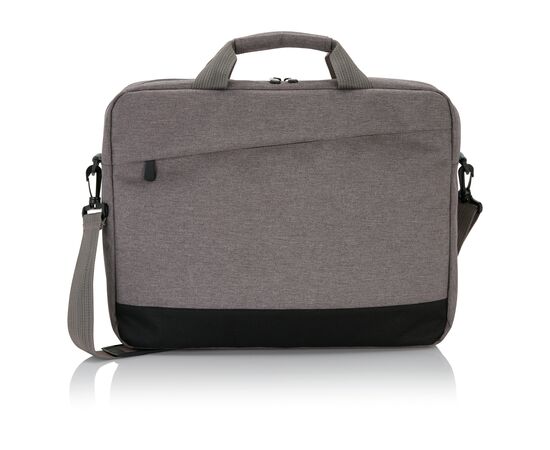 Trend 15” laptop tas PVC-vrij Grijs, Zwart - XD Collection P732.342