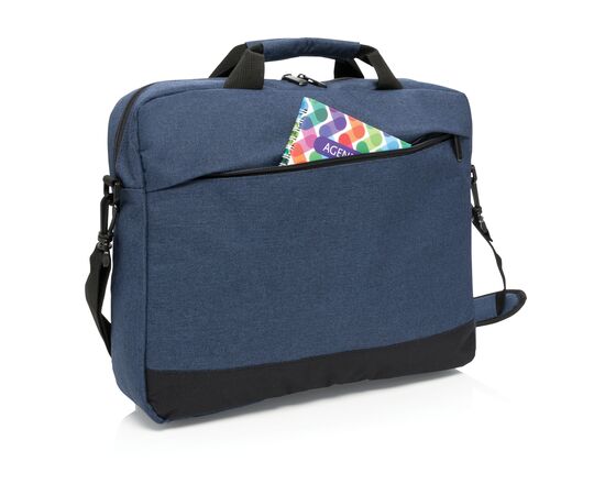 Sac pour ordinateur portable 15” Trend Bleu marine, Noir - XD Collection P732.345