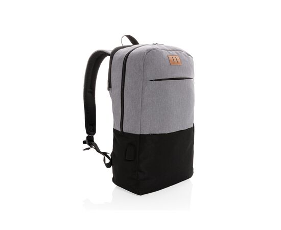 Sac à dos ordinateur 15,6" avec USB et anti RFID Noir - XD Collection P760.051