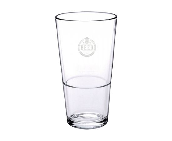 Bierglas Stapelbar 340 ml Transparent -  106804