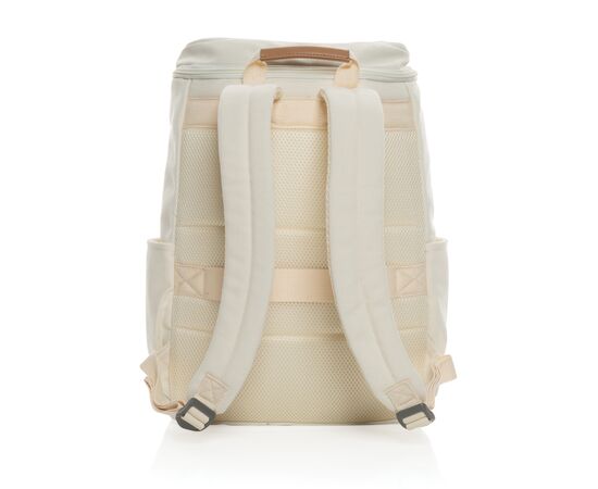 Sac à dos ordinateur Impact AWARE™ en toile 16oz recyclé Blanc cassé - XD Collection P760.240
