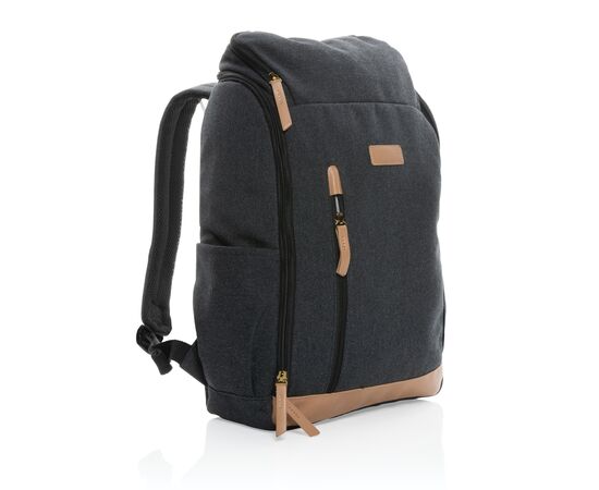 Impact AWARE™ 16 oz. r recyceltem canvas 15" Laptop-Rucksack Schwarz - XD Collection P760.241