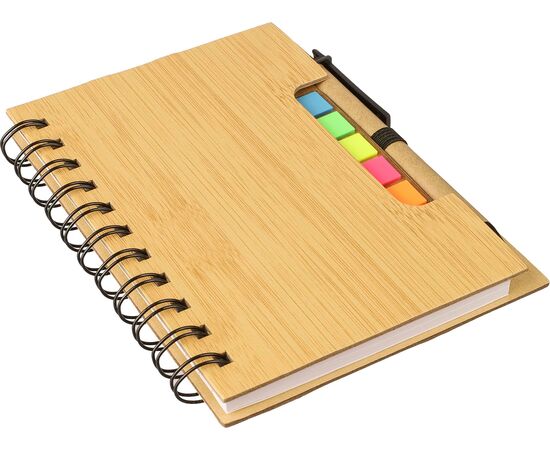 Ringbuch mit Kugelschreiber Niall Braun -  483412.011