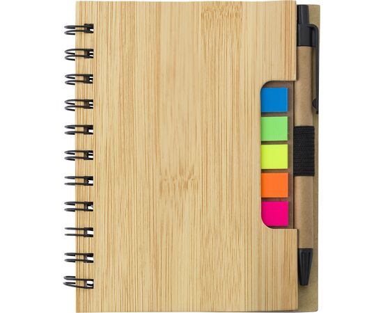 Ringbuch mit Kugelschreiber Niall Braun -  483412.011