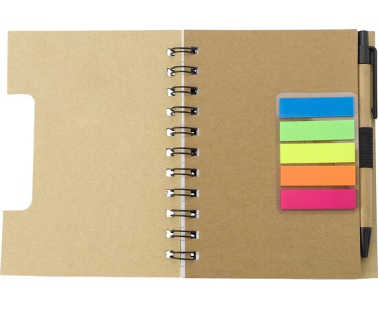 Ringbuch mit Kugelschreiber Niall Braun -  483412.011