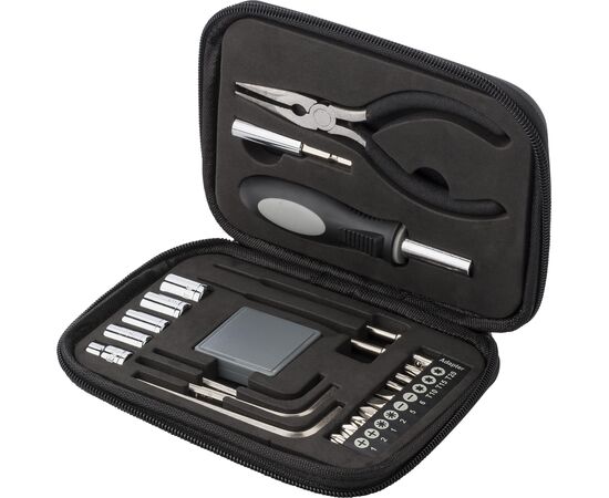 Gereedschapsset in PU lederen etui Lani Zwart -  433300.001