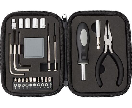 Gereedschapsset in PU lederen etui Lani Zwart -  433300.001