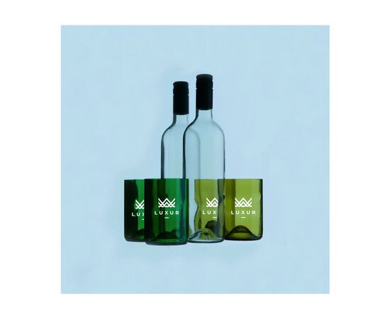 Rebottled® Tumbler 2-pack set glazen Transparant - Rebottled 143004