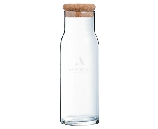 Algarve Carafe 1 L avec un bouchon en liège Transparent -  375804 Algarve Carafe 1 L avec un bouchon en liège Transparent -  375804