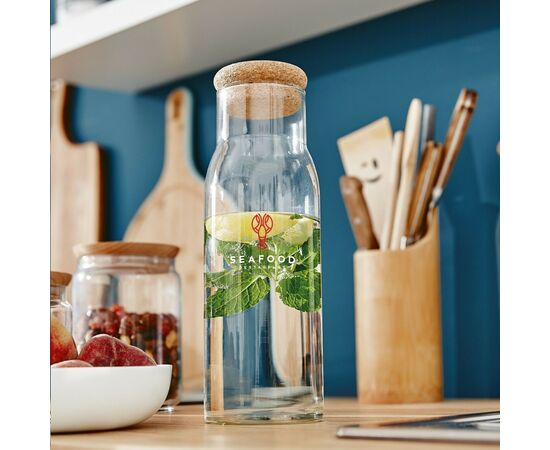 Algarve Carafe 1 L avec un bouchon en liège Transparent -  375804 Algarve Carafe 1 L avec un bouchon en liège Transparent -  375804