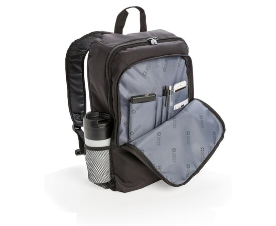 17" zakelijke laptop rugzak PVC vrij Zwart - Swiss Peak P762.220
