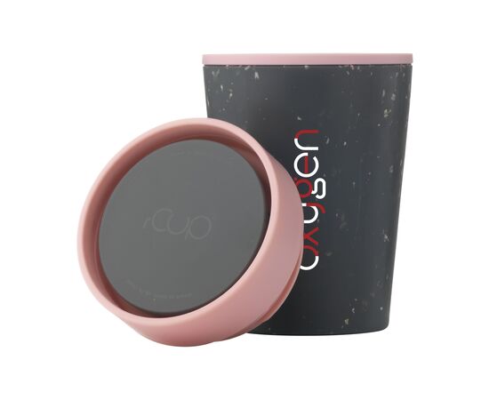 Circular&Co Recycled Coffee Cup 227 ml koffiebeker Black, Pink - Circular and co W04397