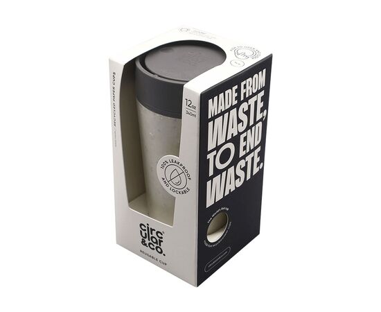 Circular&Co Recycled Coffee Cup 340 ml Kaffeebecher Weiss, Schwarz - Circular and co W04416