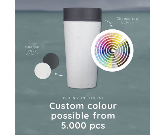 Circular&Co Recycled Coffee Cup 340 ml Kaffeebecher Weiss, Schwarz - Circular and co W04416