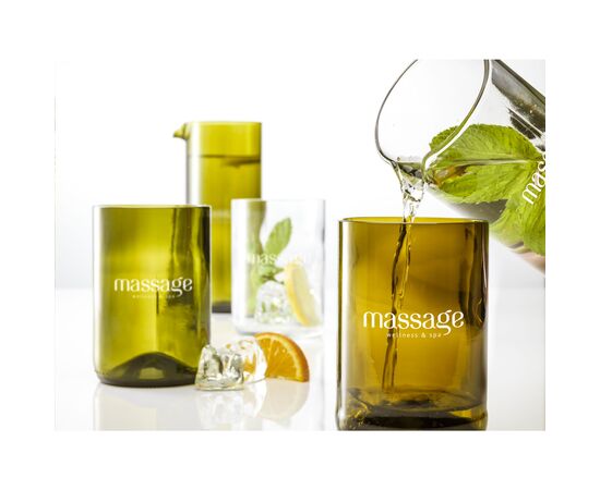 Rebottled® Tumbler 400 ml drinking glass Transparent - Rebottled W13304