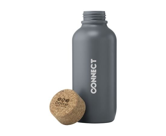 EcoBottle 650 ml d'origine végétale - fabriquée en EU Gris foncé - Eco Bottle 177692