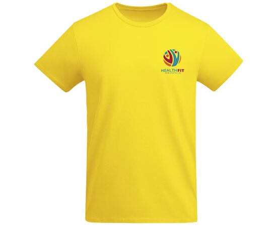 Breda organic cotton short sleeve men's t-shirt Yellow - Roly R66981B1