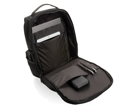 Swiss Peak AWARE™ RPET 15,6 Zoll Pendler-Rucksack Schwarz - Swiss Peak P762.781