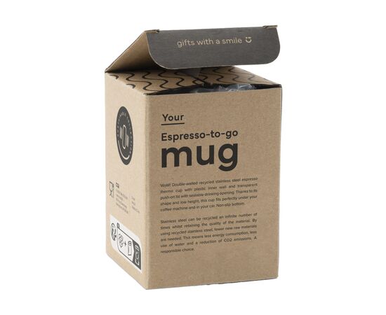 Espresso-to-Go Mug RCS Recycled Steel 170 ml Noir -  101598