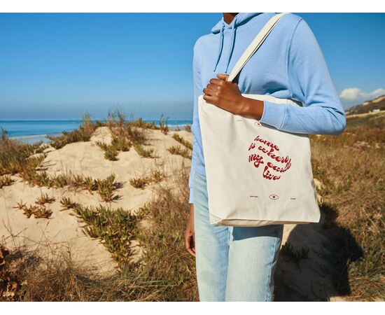 Impact AWARE™ recycled canvas tas 285gsm ongeverfd Gebroken wit - XD Collection P762.930